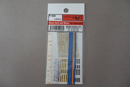 P926 Model Factory Hiro 1:20 Seat belt set Blue