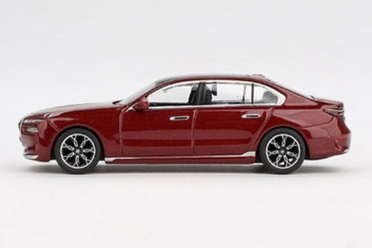 [ Back-order ] TSM MINI-GT MGT00952-R 1:64 BMW i7 xDrive60 Avventurine RHD model car