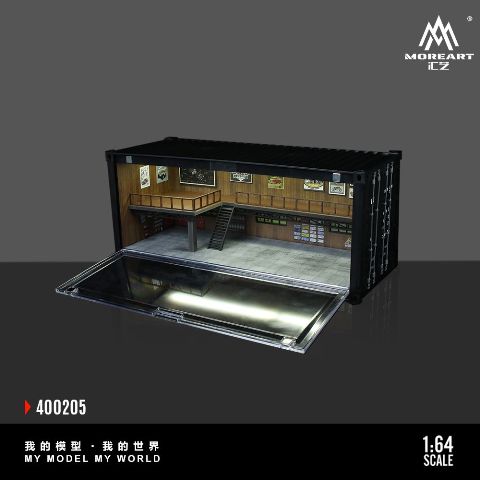 MO400205 MoreArt 1:64 Container Repair Shop CONTAINER REPAIR SHOP SCENE Diorama