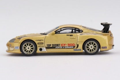 MGT00961-BL TSM MINI-GT 1:64 Toyota Supra (A80) GT-300 Top Secret Gold (Right-Hand Drive) *Blister Pack