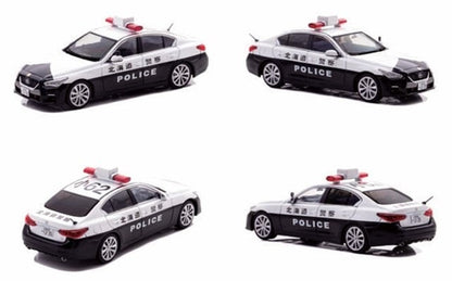 [ Pre-order ] H7432101 RAI'S 1:43 Nissan Skyline GT (V37) 2021 Hokkaido Prefectural Police Traffic Division Vehicle (Small 62)