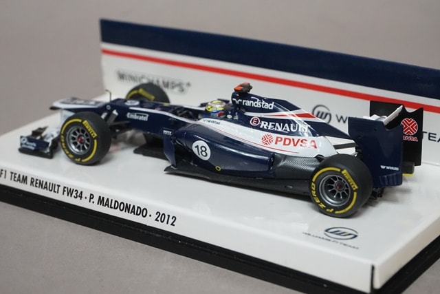 1:43 MINICHAMPS 410120018 Williams F1 Team Renault FW34 2012 #18 P.Maldonado