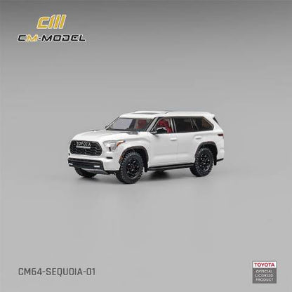 CM64-Sequoia-01 CM-Model 1:64 Toyota Sequoia in pearl white model car
