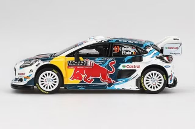 MGT00974-L TSM MINI-GT 1:64 Ford Puma Rally1 Monte Carlo Rally 2024 #13 M-Sport Ford WRT (Left-Hand Drive)