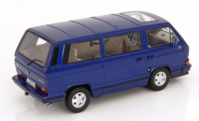 [ Pre-order ] KKDC180141 KK scale 1:18 VW Volkswagen Bus T3 Multivan 1992 Limited Last Edition Blue Metallic