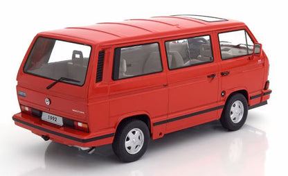 KKDC180142 KK scale 1:18 VW Volkswagen Bus T3 Multivan 1992 Limited Last Edition Red