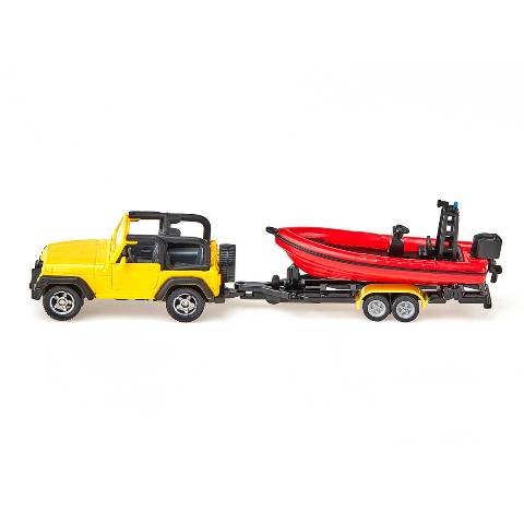 SK1658 SIKU Jeep Wrangler with Boat