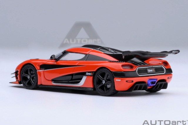 1 gear koenigsegg 20044 AUTOart 1:64 Koenigsegg One:1 Orange / Carbon Black / Silver – Boost Gear