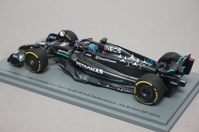 1:43 SPARK S8591 Mercedes-AMG Petronas F1 Team W14 E-Performance British GP 5th 2023 #63 G. Russell model car