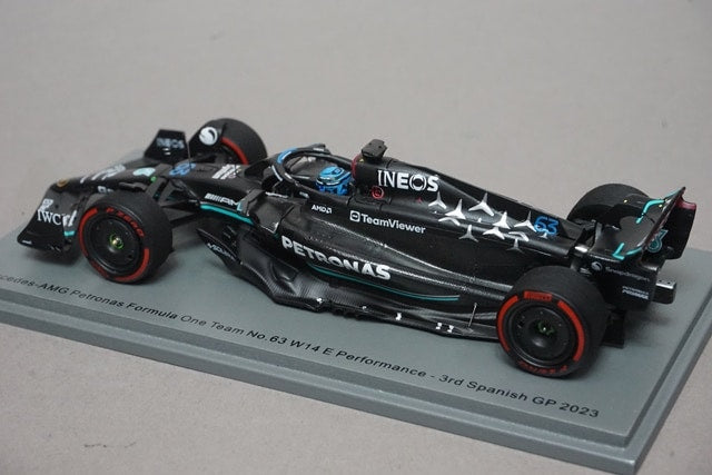 1:43 SPARK S8912 Mercedes-AMG Petronas F1 Team W14 E-Performance Spanish GP 3rd 2023 #63 G. Russell model car