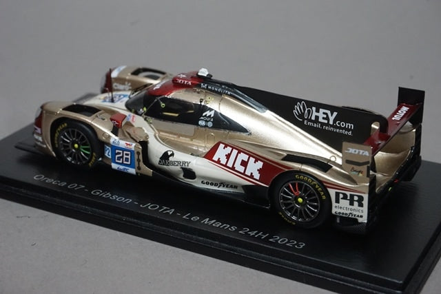 1:43 SPARK S8740 Oreca 07 Gibson JOTA Le Mans 24H 2023 #28 D.H. Hansson O. Rasmussen P. Fittipaldi model car
