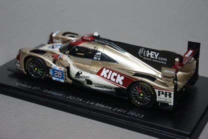 1:43 SPARK S8740 Oreca 07 Gibson JOTA Le Mans 24H 2023 #28 D.H. Hansson O. Rasmussen P. Fittipaldi model car