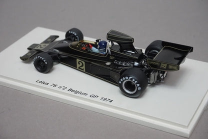 1:43 SPARK S1770 Lotus 76 Belgian GP 1974 #2 J. Ickx model car