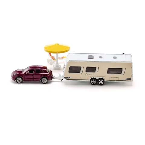 SK2542 SIKU 1:55 Porsche Macan with Caravan
