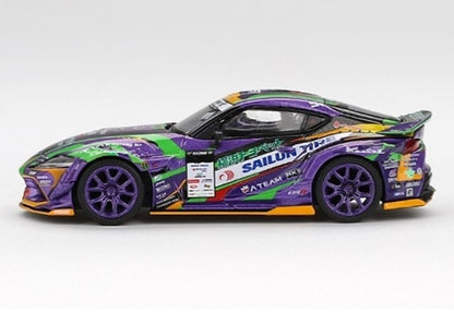 [ Pre-order ] MGT00951-BL TSM MINI-GT 1:64 Toyota GR Supra KUHL 2021 D1GP EVANGELION RACING Evangelion Racing Blister Specification