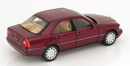 [ Pre-order ] 183370 NOREV 1:18 Scale Mercedes C-Klasse W202 Sedan 1993 Red Metallic (Modellissimo Custom Order)