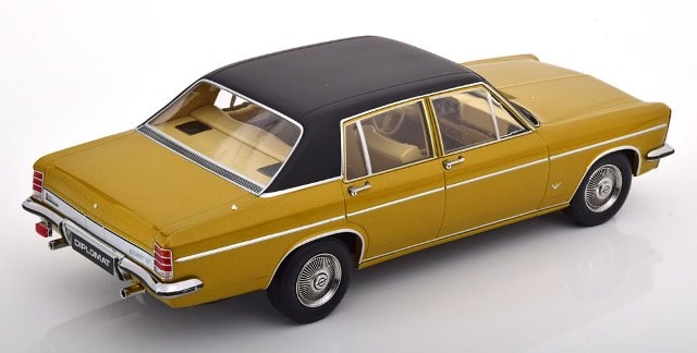 [ Pre-order ] 183685 NOREV 1:18 Scale Opel Diplomat V8 1969 Gold/Matte Black MODELISSIMO Custom Order