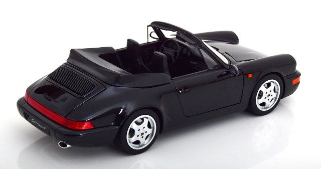 [ Pre-order ] 187332 NOREV 1:18 Scale Porsche 911 (964) Carrera 4 1990 Cabrio Black Metallic (Modellissimo Custom Order)