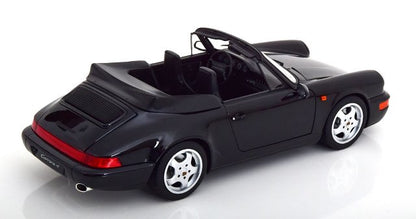 [ Pre-order ] 187332 NOREV 1:18 Scale Porsche 911 (964) Carrera 4 1990 Cabrio Black Metallic (Modellissimo Custom Order)