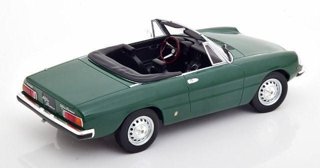 [ Pre-order ] 187881 NOREV 1:18 Scale Alfa Romeo 2000 Spider 1978 with Removable Softtop, Green, Custom Order from MODELISSIMO