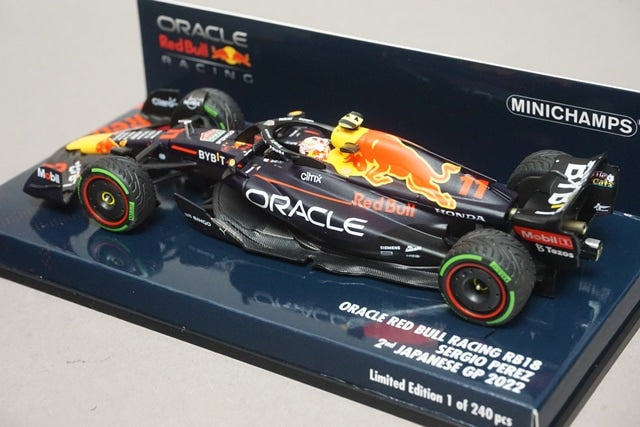 1:43 Minichamps 410221811 ORACLE Red Bull Racing RB18 Japanese GP 2nd 2022 #11 S.Perez model car