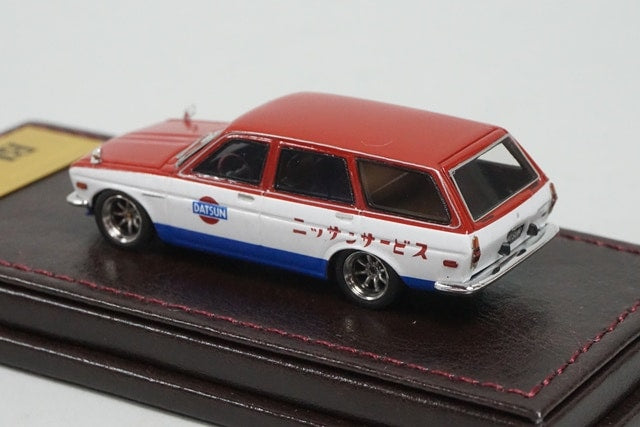 1:64 Ignition model IG2882 Nissan Datsun Bluebird (510) Wagon Red/White/Blue model car