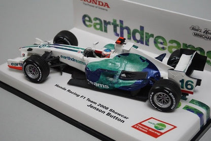 1:43 MINICHAMPS Kyosho Honda Racing F1 Team Show Car 2008 #16 J. Button model car