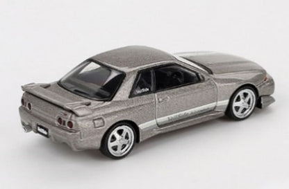 MGT00971-BL TSM MINI-GT 1:64 Nissan Skyline GT-R R32 Veilside Combat C-I Veilside Combat Gray (RHD) *Blister pack