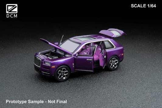 [ Pre-order ] DCM 1:64 Rolls Royce Cullinan Fully Openable Purple