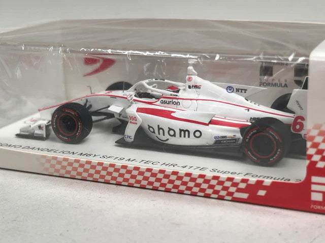 1:43 Spark SJ115 Honda Docomo Dandelion M6Y SF19 M-TEC HR-417E Super Formula 2022 #6 Hiroki Otsu