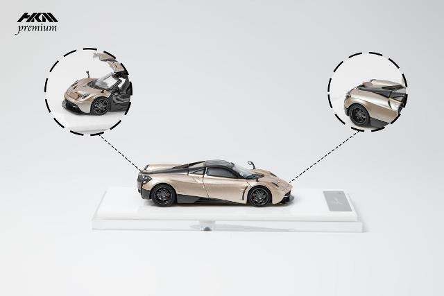 HKM Premium 1:64 Pagani Huayra Coupe 2014 with opening features Champagne