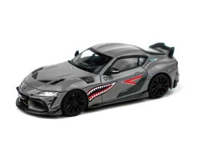 PRE002 POP RACE x Enigma 1:64 Toyota Darwin Pro 66G NWB Supra A90 Grey Metallic (Chase Color) Blister Pack Version