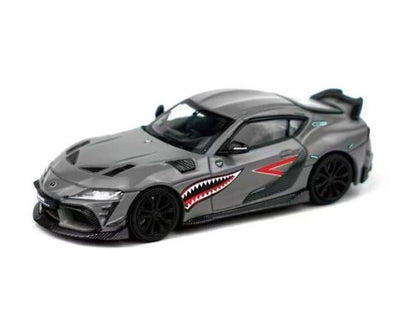 PRE002 POP RACE x Enigma 1:64 Toyota Darwin Pro 66G NWB Supra A90 Grey Metallic (Chase Color) Blister Pack Version