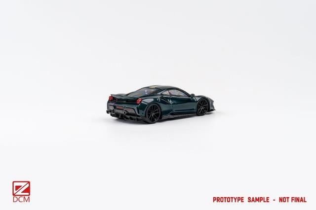 [ Pre-order ] DCM 1:64 Novitec 488 pista British Green