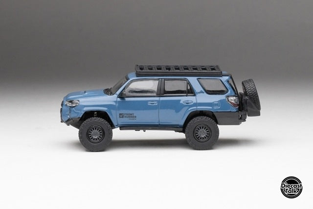 DTG0016-FR GCD Gaincorp Products 1/64 Toyota 4Runner TRD PRO Overland CavalryFront Runner x DiecastTalk Blue