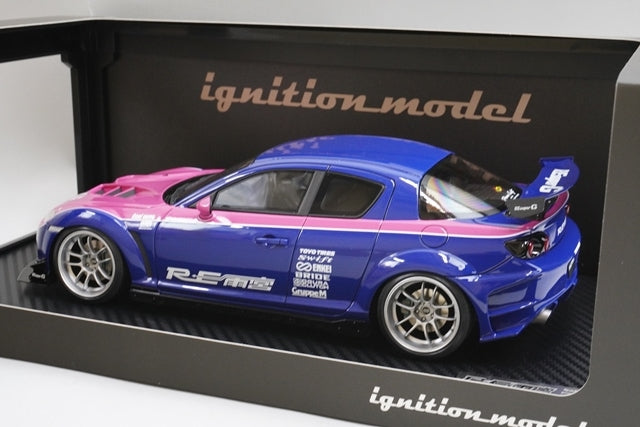 1:18 ignition model IG3181 Mazda RX-8 SE3P RE Amemiya Blue Pink