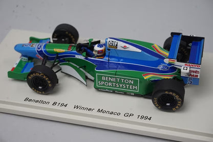 1:43 Spark S4481 Benetton B194 Monaco GP 1994 #5 M. Schumacher model car