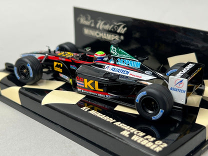 1:43 MINICHAMPS 400020023 KL Minardi Asiatec PS02 2002 #23 M.Webber model car
