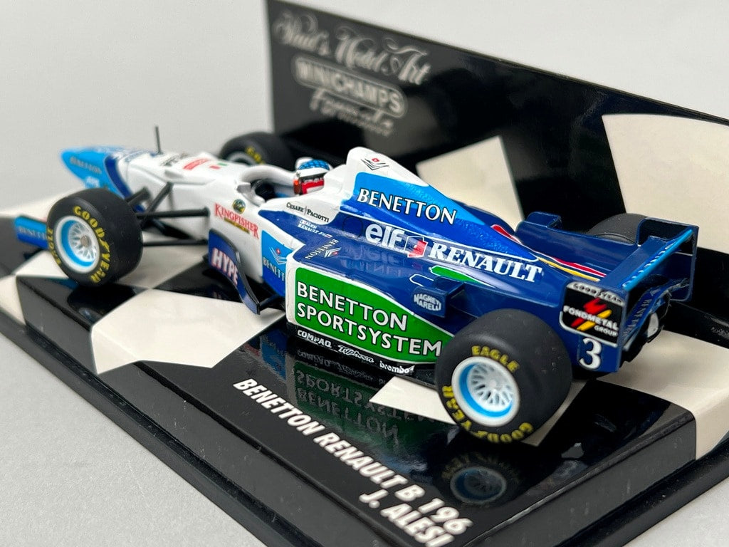 1:43 MINICHAMPS 430960003 Benetton Renault B196 #3 J.Ales model car