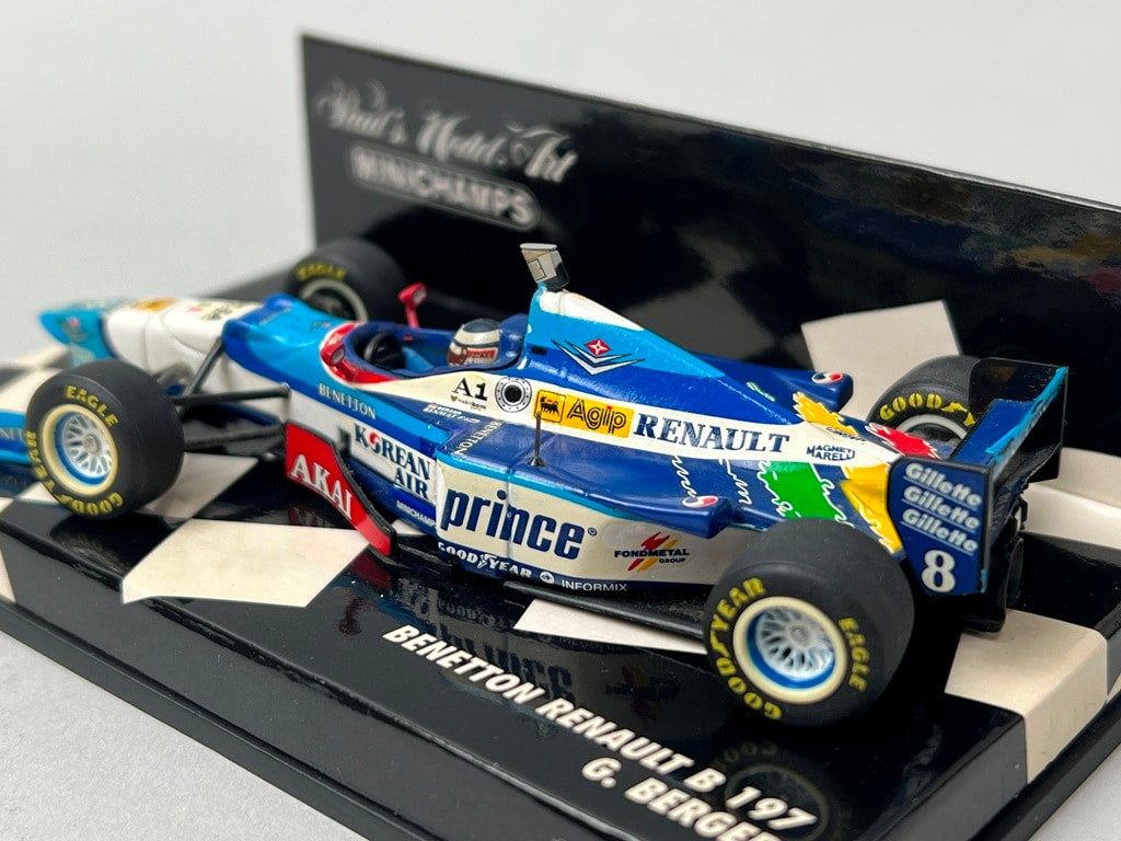 1:43 MINICHAMPS 430970008 Benetton Renault B197 1997 #8 G. Berger model car