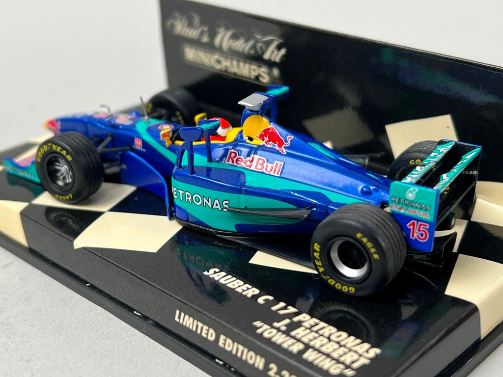 1:43 MINICHAMPS 430980045 Sauber C17 Petronas Tower Wing #15 J.Herbert model car
