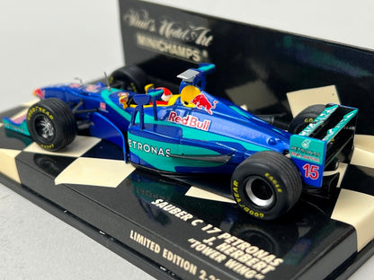 1:43 MINICHAMPS 430980045 Sauber C17 Petronas Tower Wing #15 J.Herbert model car
