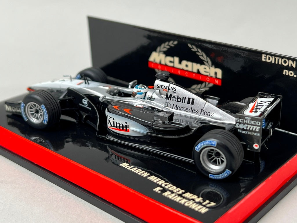 1:43 MINICHAMPS 530034316 McLaren Mercedes MP4-18 Test Car 2003 #6 K. Raikkonen model car