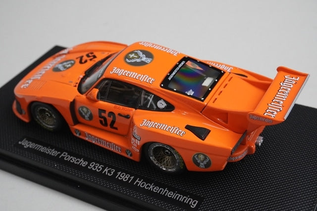 1:43 EBBRO 44303 Jaegermeister Porsche 935 K3 Hockenheim 1981 #52 Orange model car