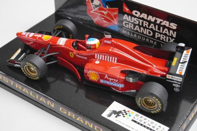 1:43 MINICHAMPS 513964321 Qantas Ferrari F310/2 Australian GP 1997 #1 model car