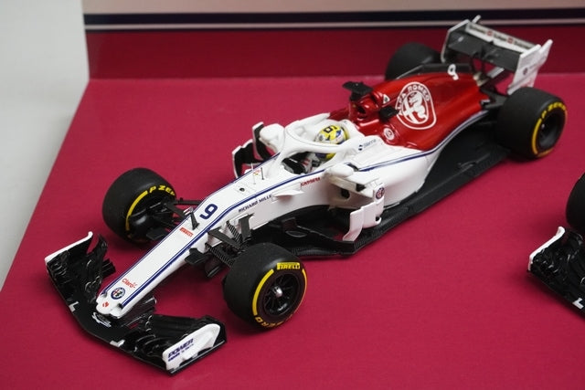 1:43 MINICHAMPS 447180916 AlfaRomeo Sauber F1 C37 Ferrari 2018 #9 #16 2cars set model cars