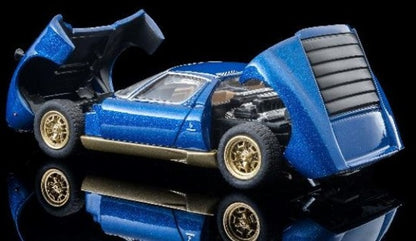 LV-N TOMYTEC 1:64 Lamborghini Miura SV Blue Metallic 336549 model car