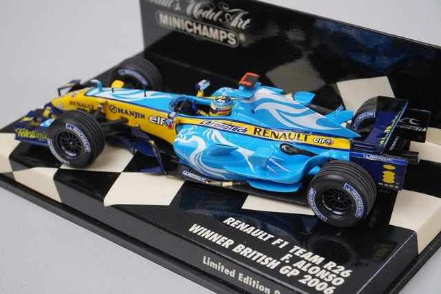 1:43 MINICHAMPS 400060101 Renault F1 Team R26 British GP 2006 #1 F. Alonso model car