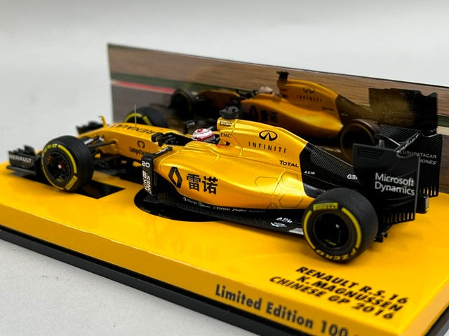 1:43 MINICHAMPS 447160020 Renault R.S.16 Chinese GP 2016 #20 K.Magnussen model car