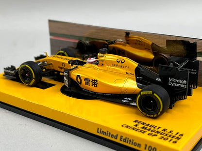 1:43 MINICHAMPS 447160020 Renault R.S.16 Chinese GP 2016 #20 K.Magnussen model car